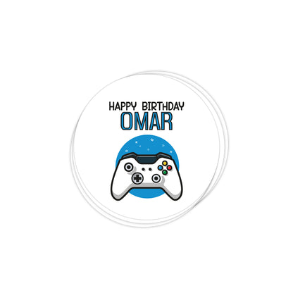 Joystick Birthday Stickers D04