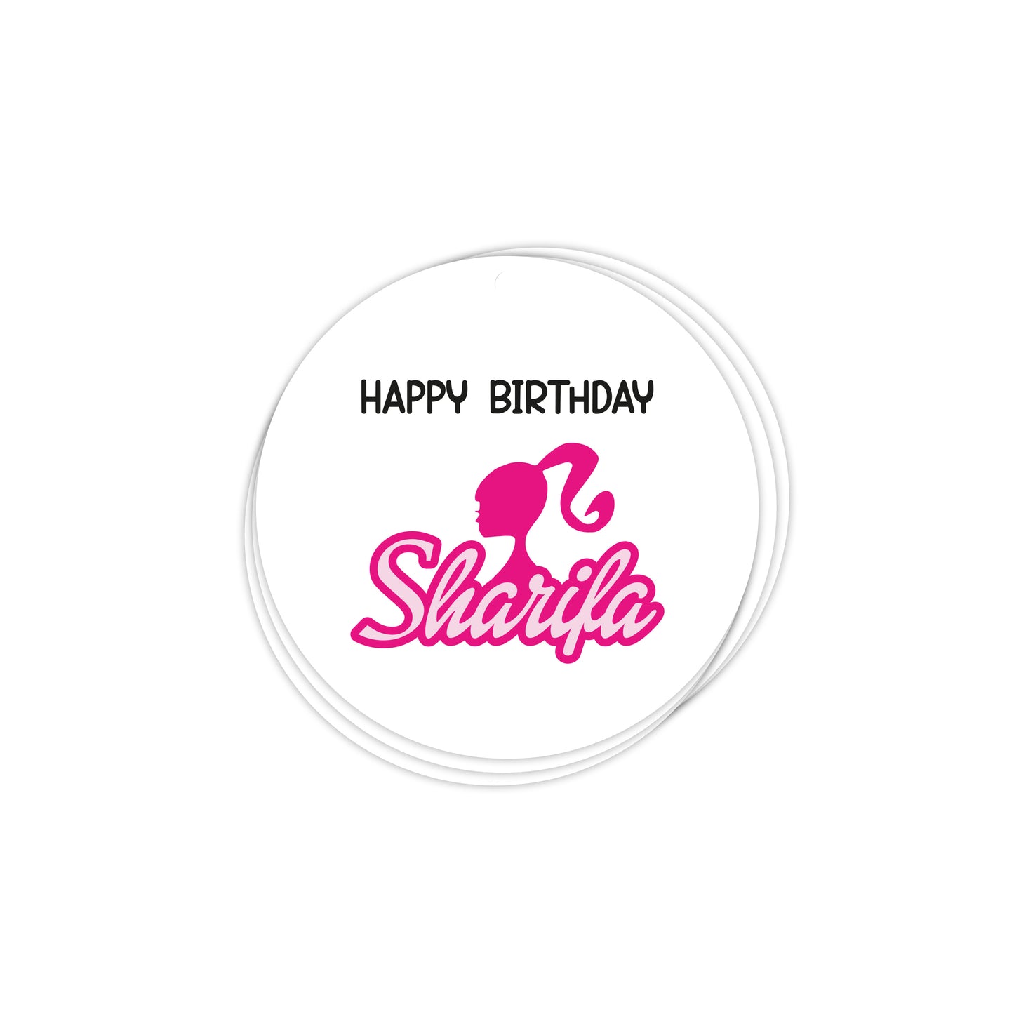 Barbie Birthday Stickers D01