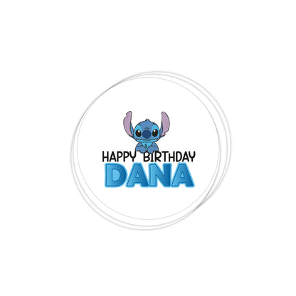 Stitch Birthday Stickers D07