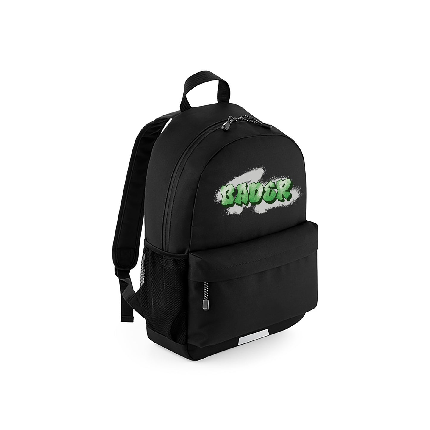 Black School Pocket Backpack - Graffiti