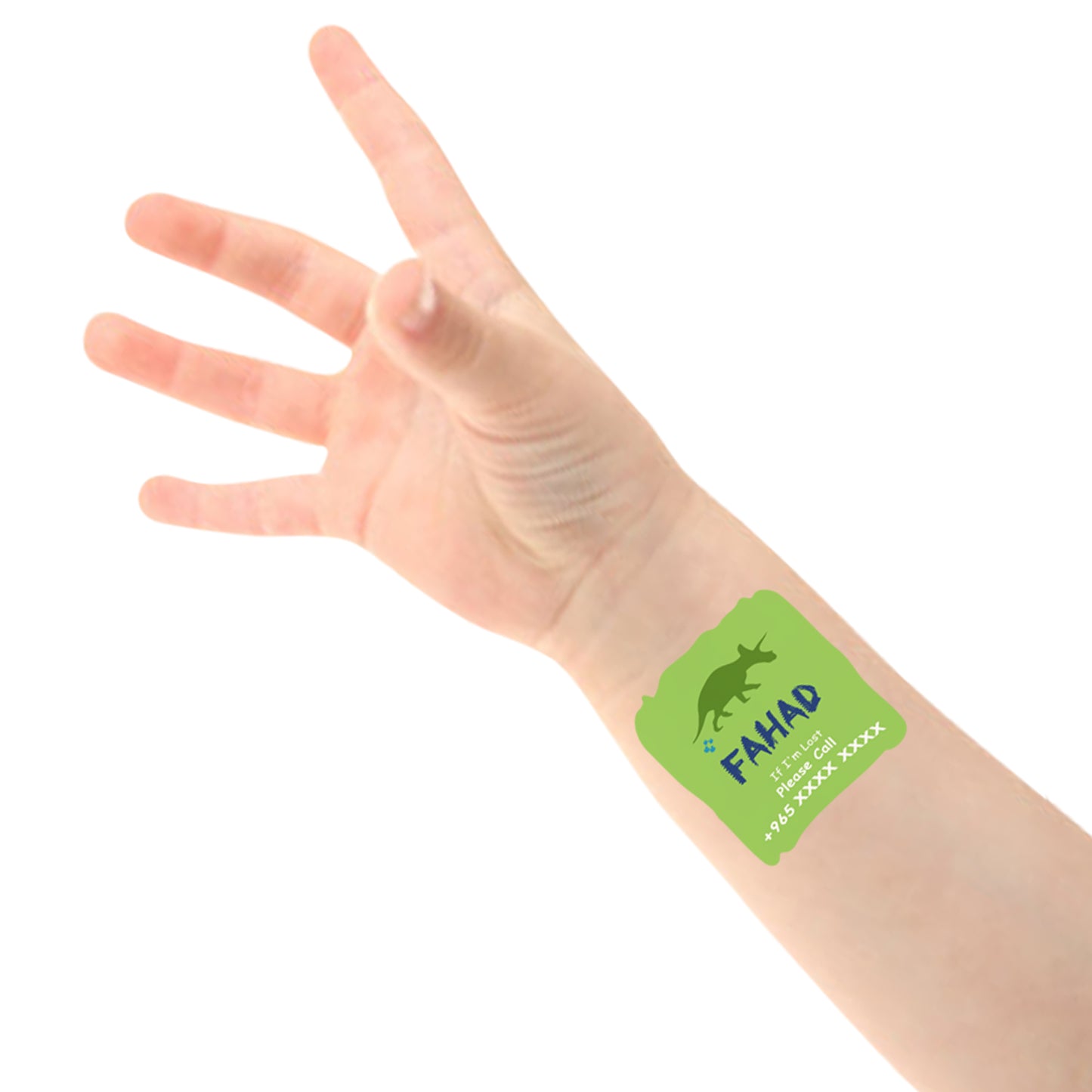 Dinosaur Theme Child Safety Travel Tattoo