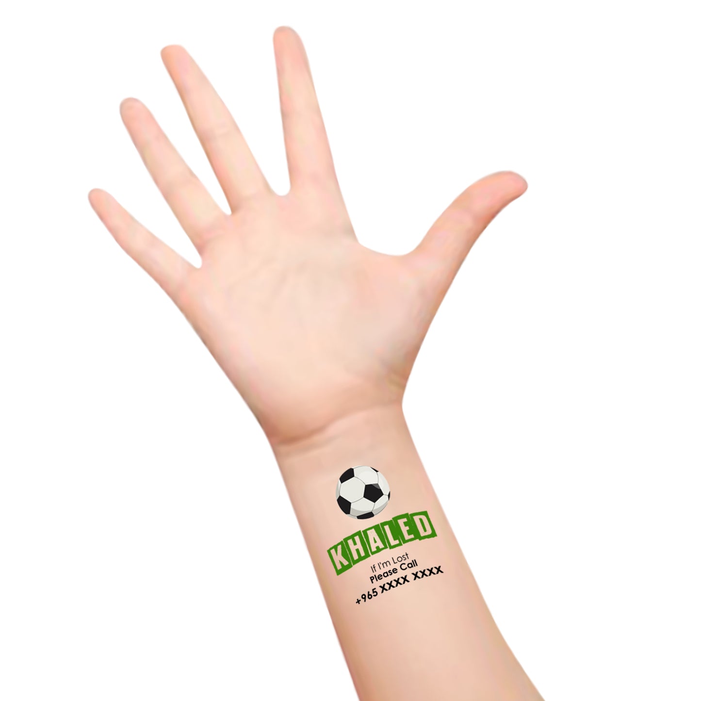 Football Theme Child Safety Travel Tattoo