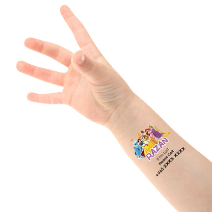 Princess Theme Child Safety Travel Tattoo