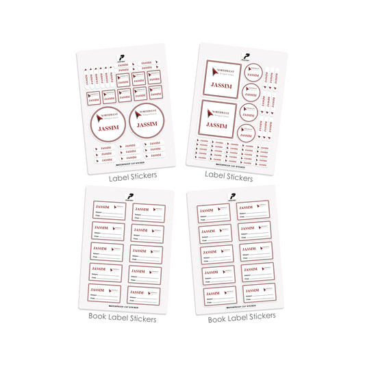 Northwest Bilingual School Customized Labels