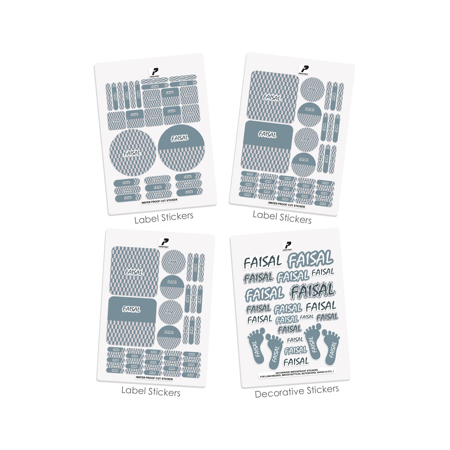 School Label Stickers Pack D086